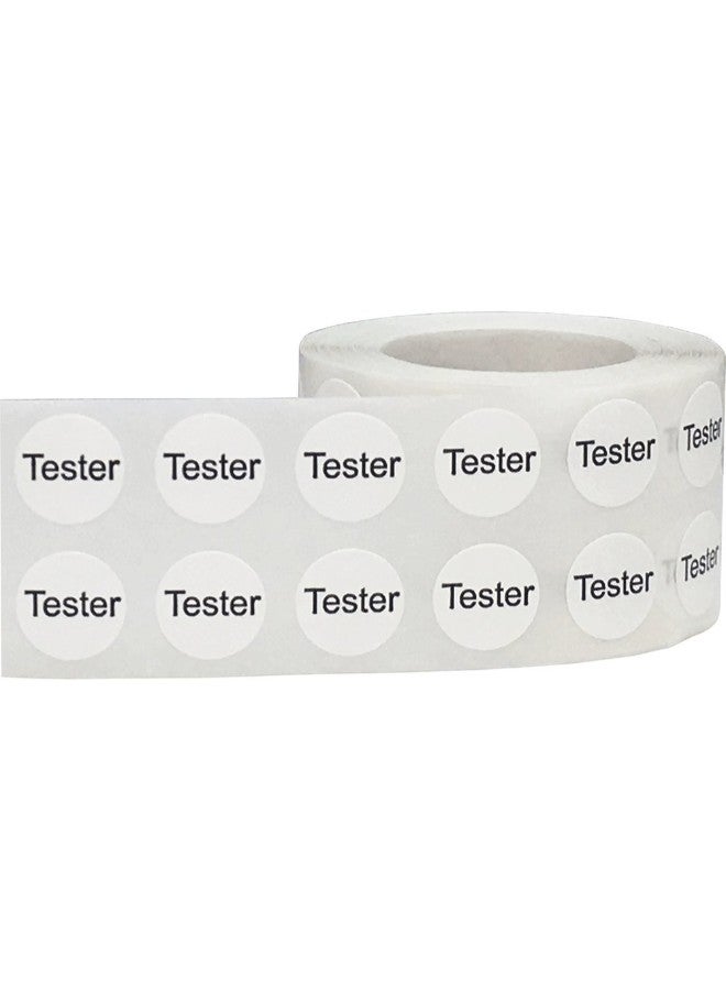 إن ستوك ليبلز.كوم ملصقات دائرية لاصقة مطبوع عليها كلمة "Tester" من 1000 قطعة أبيض - Image 2