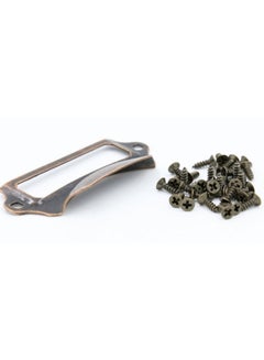 LGEGE 30-Piece Office Tag Frame Label Holder Copper Tone  - Image 2