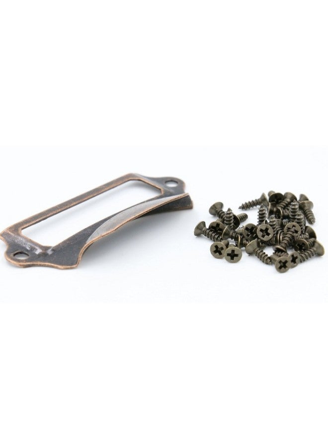 LGEGE 30-Piece Office Tag Frame Label Holder Copper Tone - Image 2