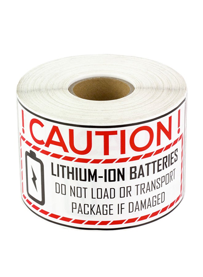 OfficeSmartLabels 300-Piece Caution Handling Labels Sticker Multicolour  - Image 1