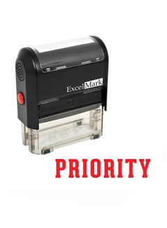 ExcelMark Self Inking Rubber Stamp Black  - Image 1