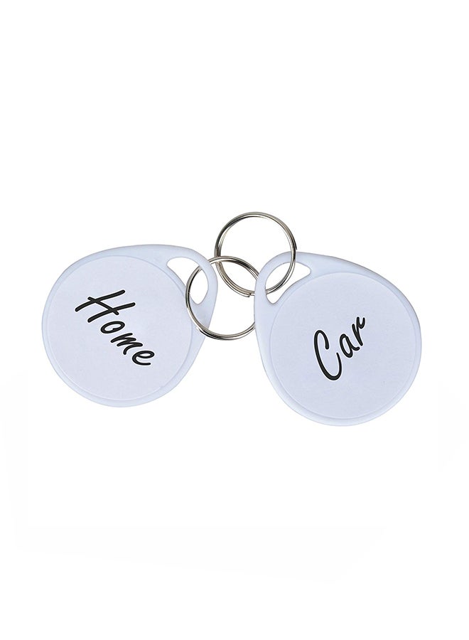 Uniclife 50-Piece Split Rings Label White  - Image 1