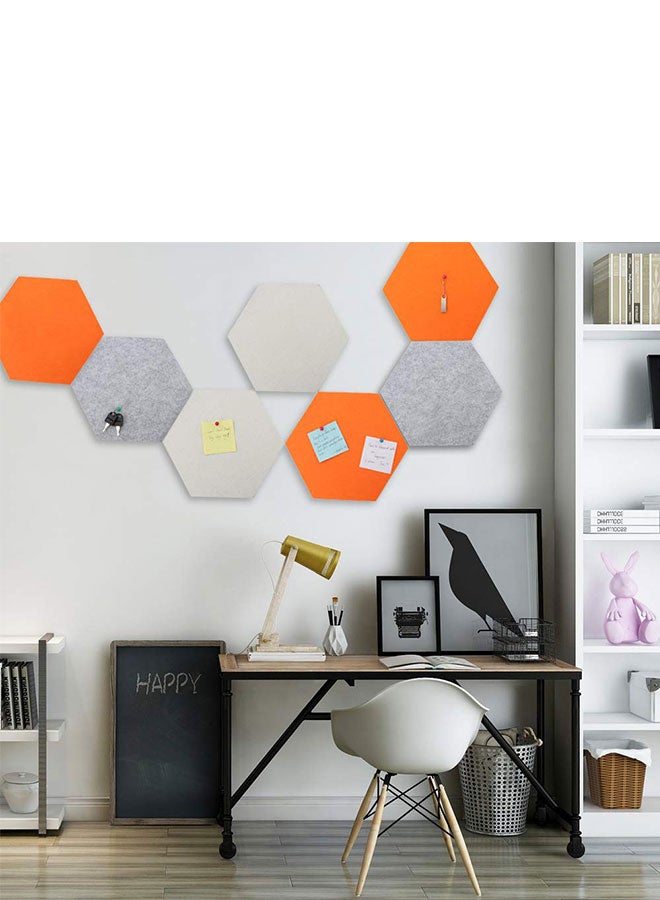 SEG Direct 5-Piece Hexagon Felt Board Multicolour - Image 2