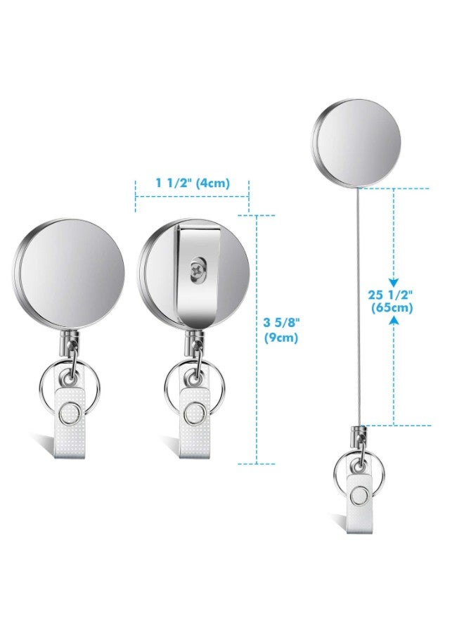 selizo Badge Holder With Keychain Silver - Image 3