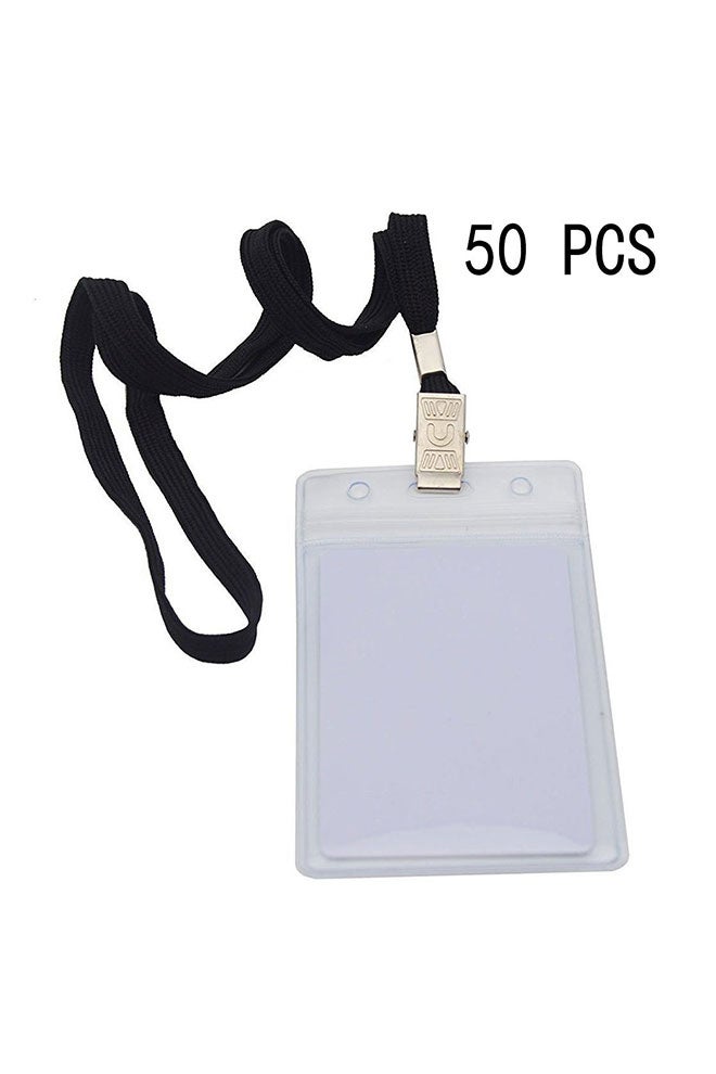 Bird Fiy - 50-Piece Badge Lanyard With Clip And Holder Clear - Image 1