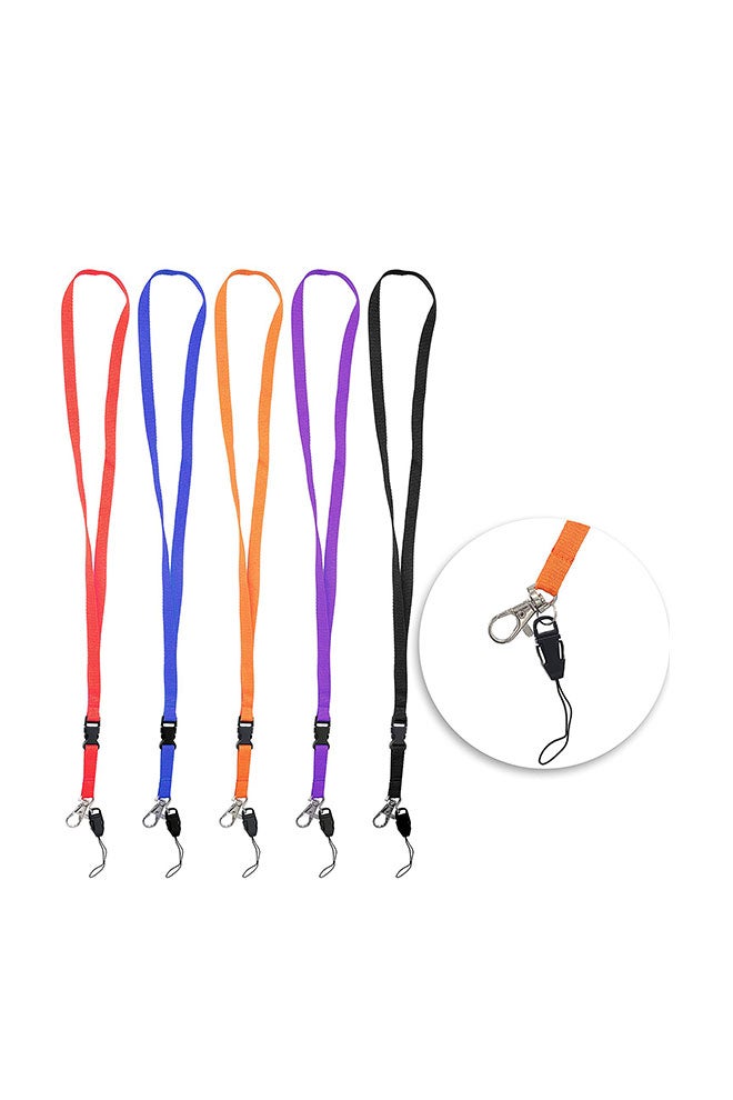 Wisdompro 10-Piece Neck Badge Lanyard With J-Hook And Detachable Buckle Multicolour - Image 2