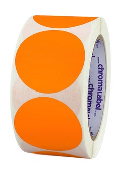 ChromaLabel 500-Piece Dot Color-Coding Label Orange  - Image 1