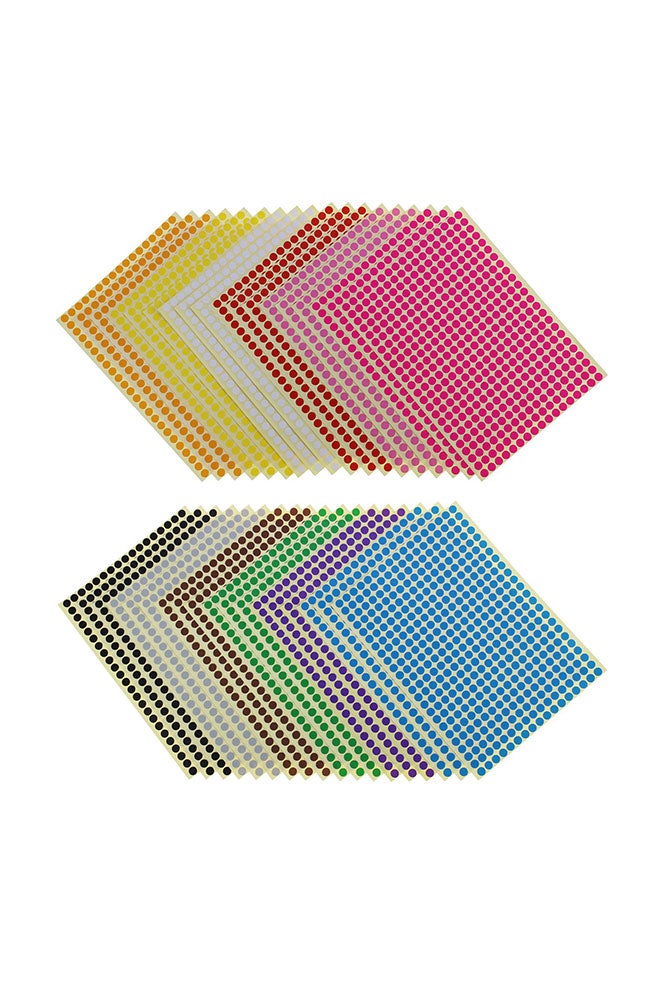 Goodma 14688-Piece Circle Color-Coding Label Multicolour - Image 2