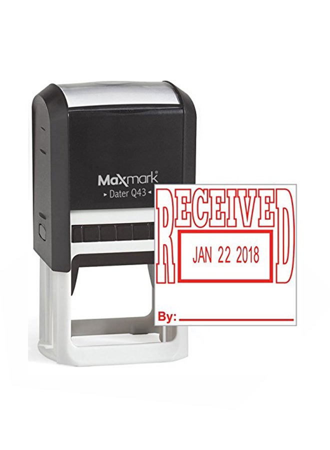 Self Inking Date Stamp Black