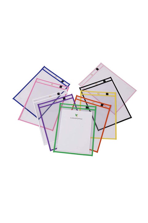 10-Piece Dry Erase Pocket With Protector Sleeve