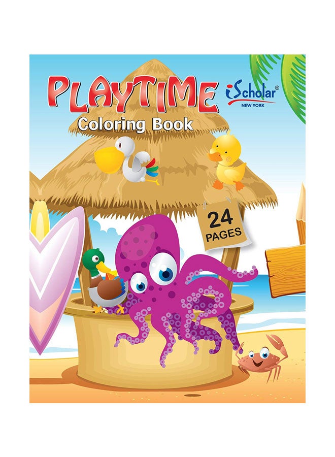 iScholar 24-Page Playtime Colouring Book Multicolour - Image 1