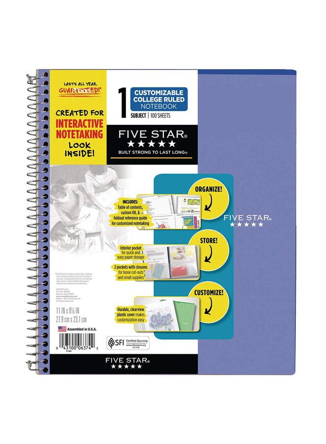 Five Star Pack Of 3 Ruled Notebook Multicolour - Image 2