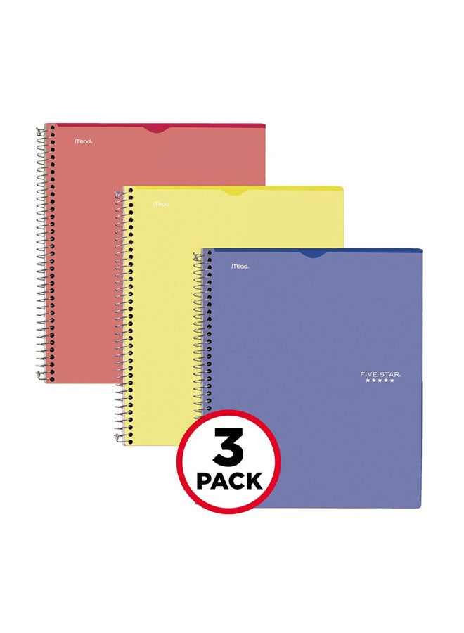 Five Star Pack Of 3 Ruled Notebook Multicolour - Image 1