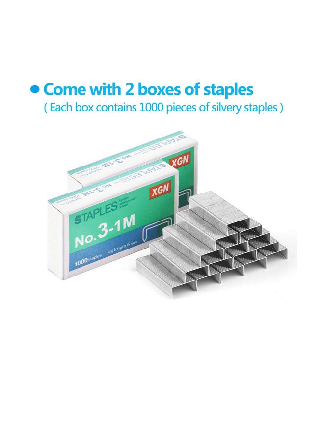 Coopay Desktop Stapler With Staple Silver - Image 2