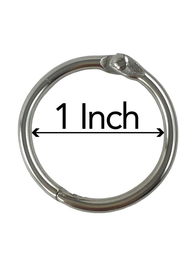 Clipco Pack Of 100 Book Ring Silver  - Image 2
