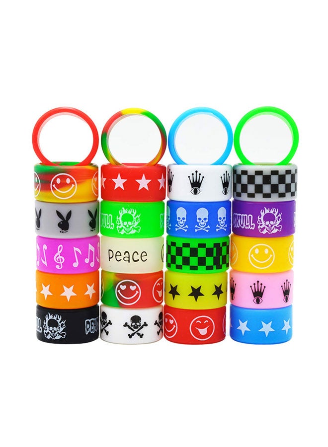CENGLORY - 20-Piece Vape Anti Slip Rubber Rings Multicolour - Image 1