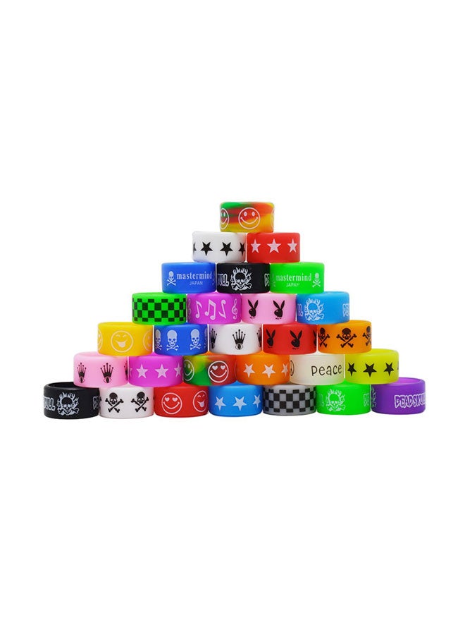CENGLORY - 20-Piece Vape Anti Slip Rubber Rings Multicolour - Image 1
