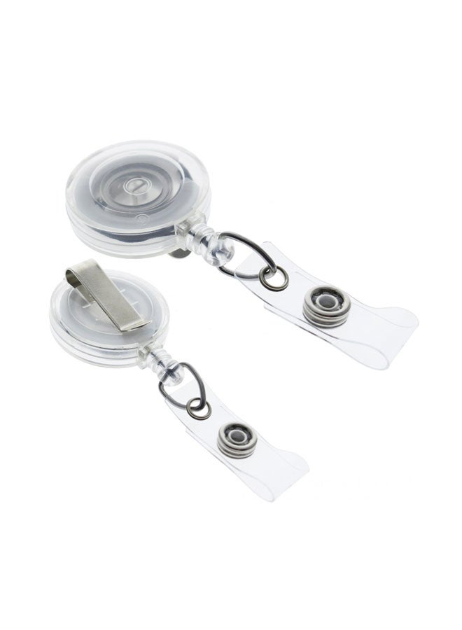 Specialist ID 25-Piece Badge Reels With Clip Clear  - Image 1