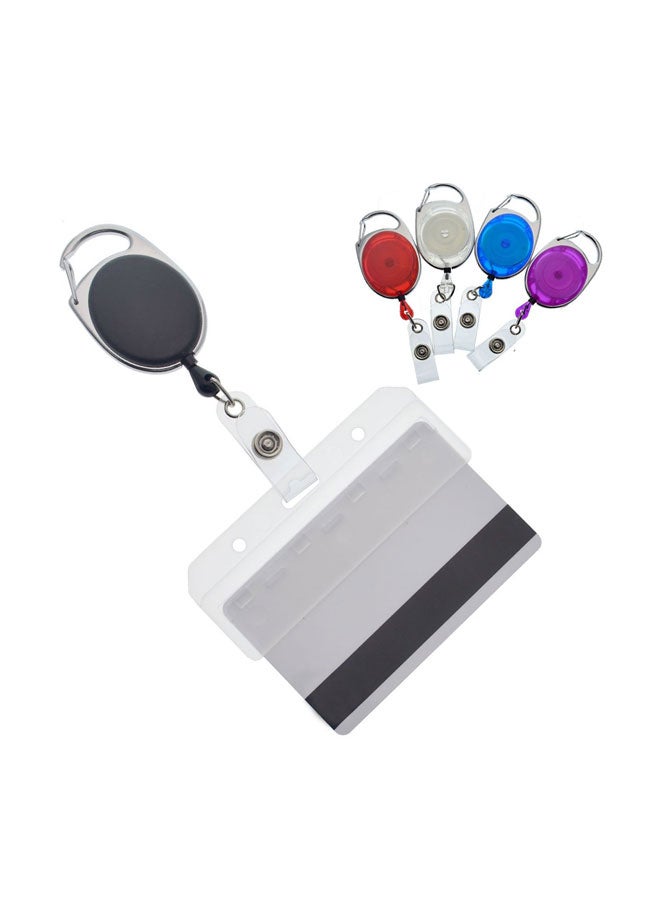 Specialist ID 5-Piece Carabiner Badge Reel With Half Card Holder Multicolour  - Image 1