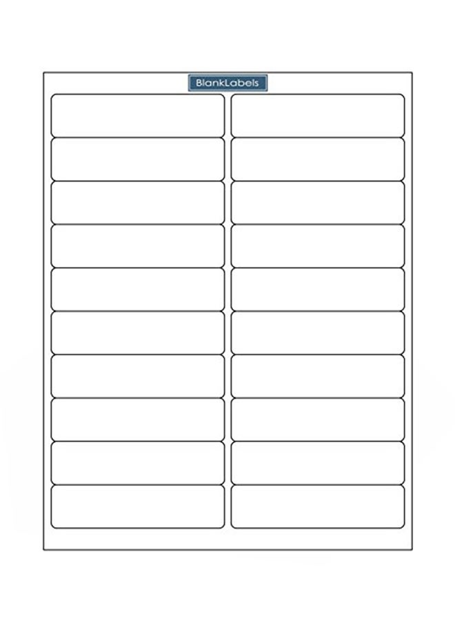 250-Piece Address Barcode Label White
