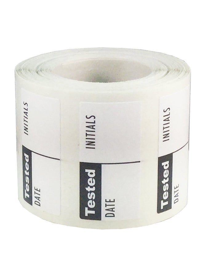 إن ستوك ليبلز.كوم مجموعة بطاقات لاصقة لاستخدامها عند الاختبار مكونة من 500 قطعة أبيض/أسود - Image 1