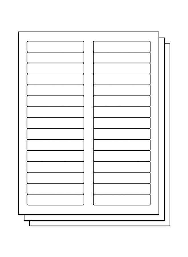 طقم ملصقات لمجلد الملفات من 4500 قطعة أبيض - v1552935227/N21900140A_1