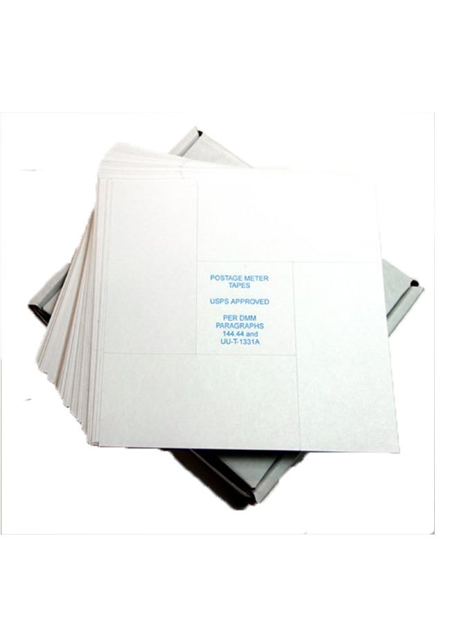 Ifusion 300-Piece Pinwheel Postage Meter Tape Bright White