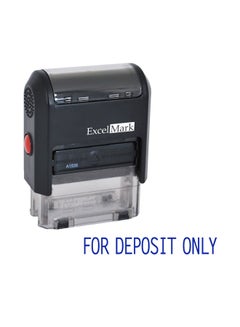 ExcelMark Self Inking Rubber Stamp Black  - Image 1