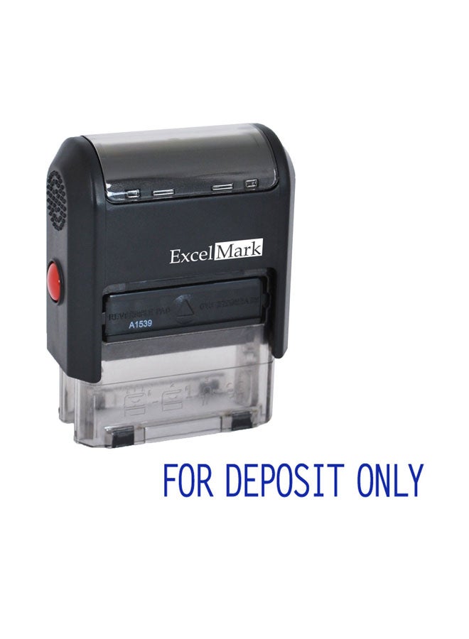 ExcelMark Self Inking Rubber Stamp Black - Image 1