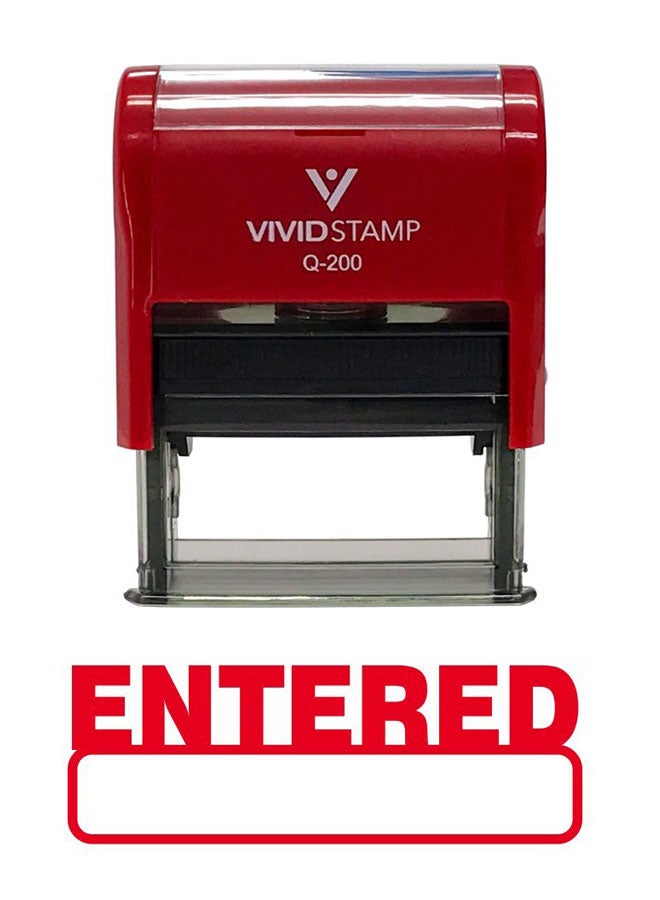 فيفيد ستامب ختم مطاطي بتحبير ذاتي أحمر