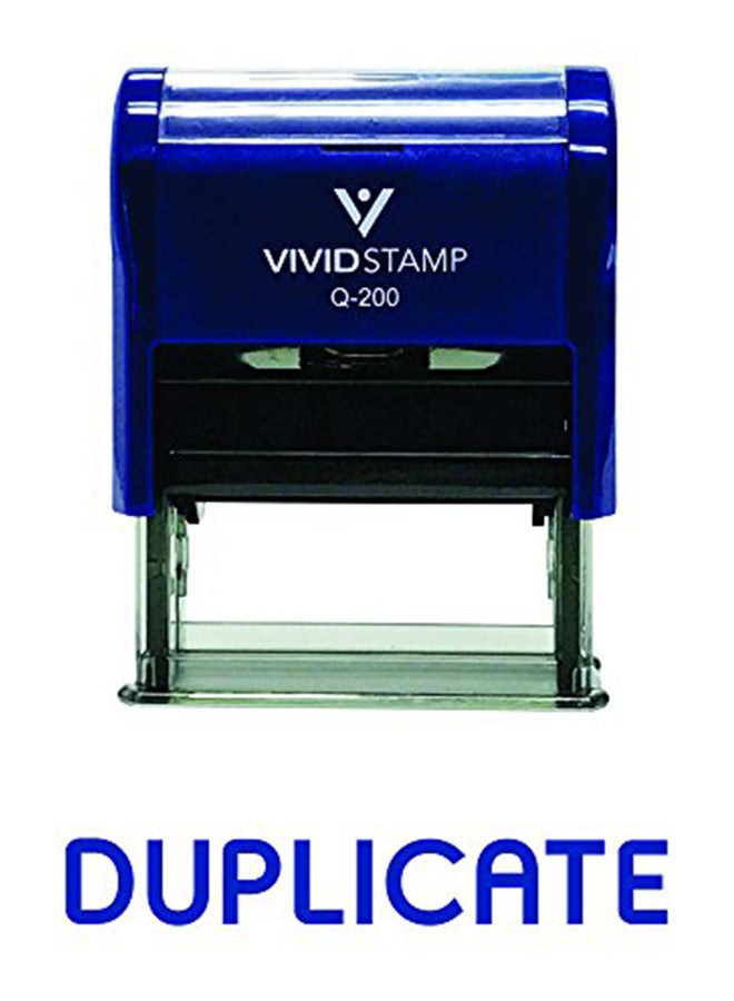 Pacific Stamp and Sign Copy Self-inking Office Rubber Stamp Blue