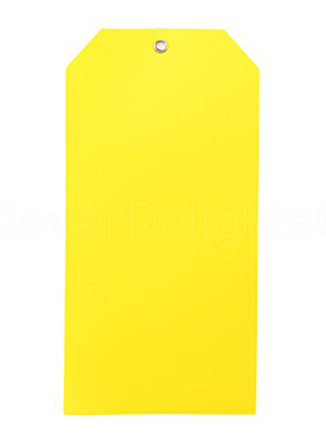 CleverDelights - 100-Piece Inventory Asset Identification Price Tag Yellow - Image 1