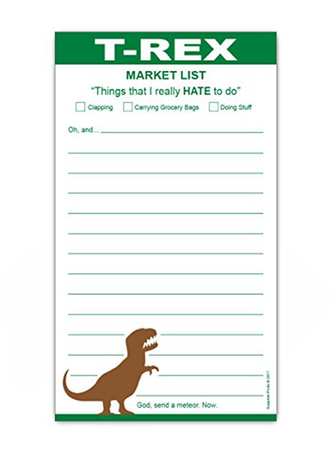 Guajolote Prints Grocery List Magnet Pad Multicolour