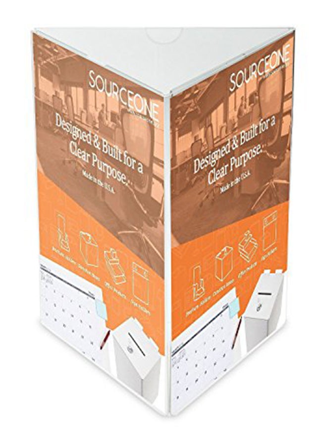 Three Panel Table Tent Sign Holder Multicolour