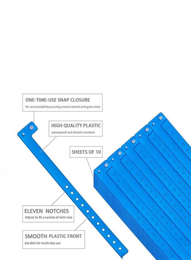 OUCHAN 500-Piece Wristband Blue - Image 2