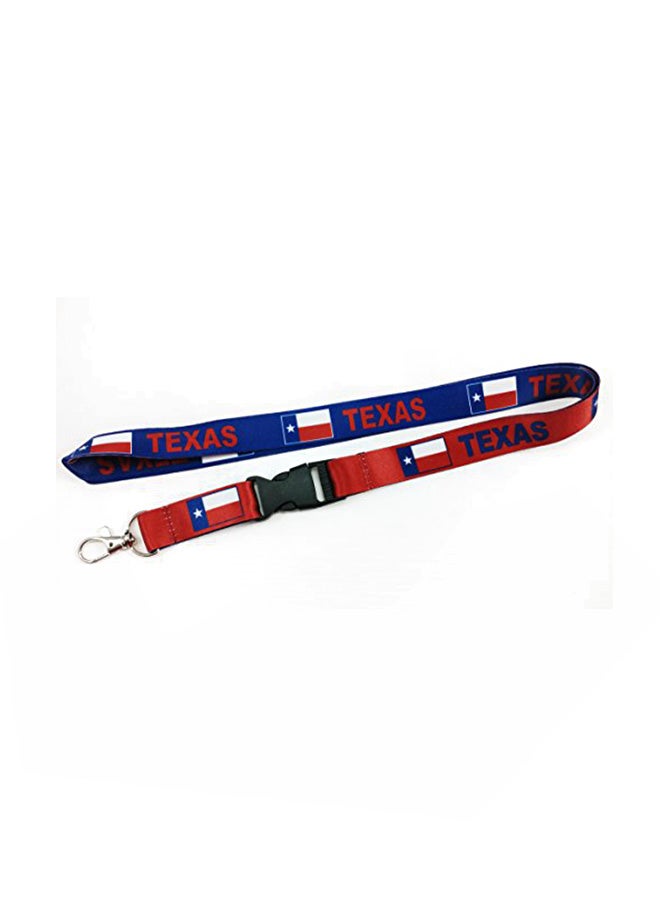 Texas Flag Reversible Lanyard With Clip Multicolour