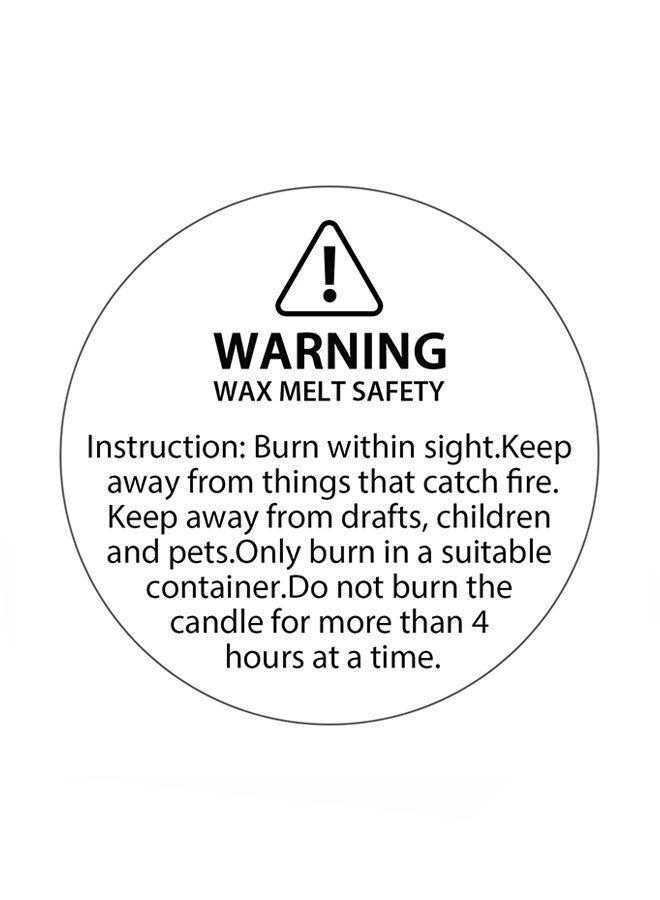 WILLBOND 320-Piece Candle Warning Message Label White  - Image 2