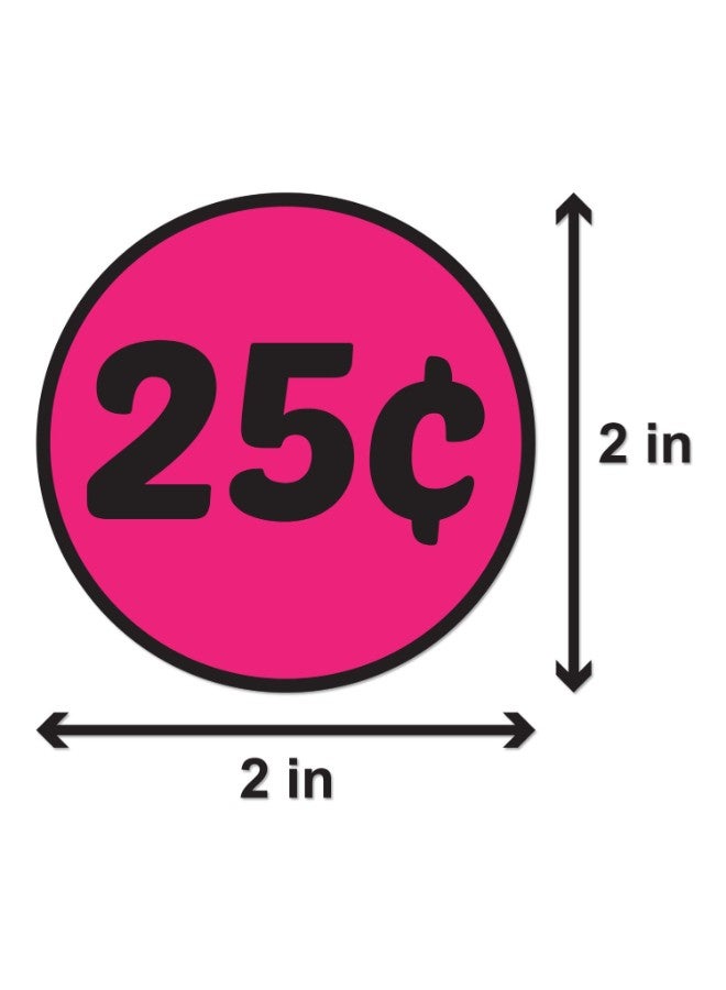 25 Cents Round Labels Sticker Pink - v1552935469/N21900748A_2