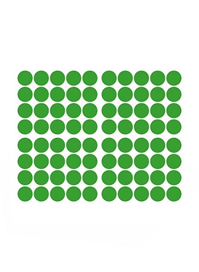 Pack Of 80 Dot Decal Stickers Green