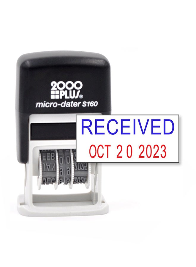 Rubber Stamp Creation Self Inking Rubber Date Stamp Black - Image 1