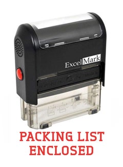 ExcelMark Self Inking Rubber Stamp Black  - Image 1