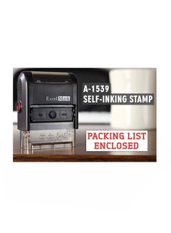 ExcelMark Self Inking Rubber Stamp Black  - Image 2