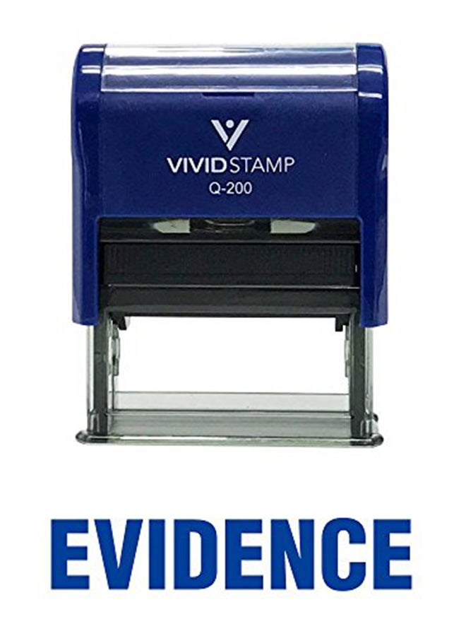 فيفيد ستامب ختم مطاطي بتحبير ذاتي أزرق