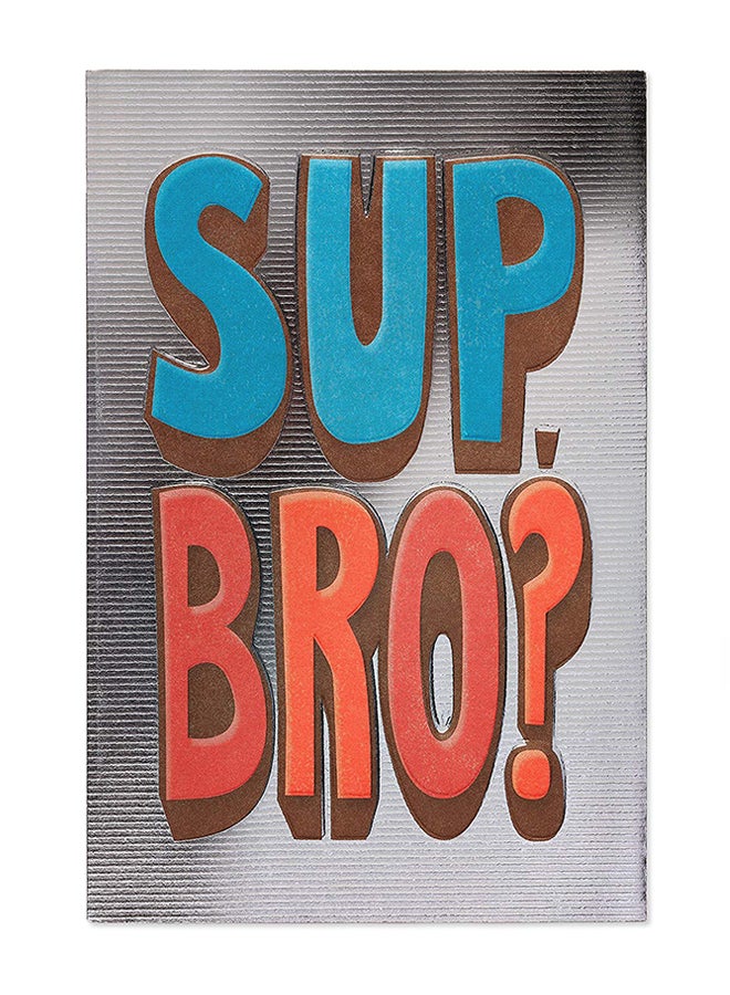 American Greetings Funny Sup Birthday Card For Brother With Foil  - Image 1