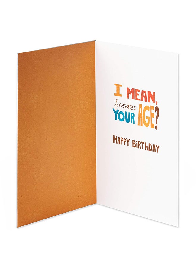 American Greetings Funny Sup Birthday Card For Brother With Foil  - Image 2