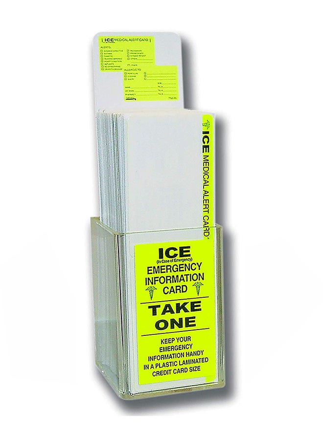 tabbies 150-Piece ICE Medical Alert Card - Image 2