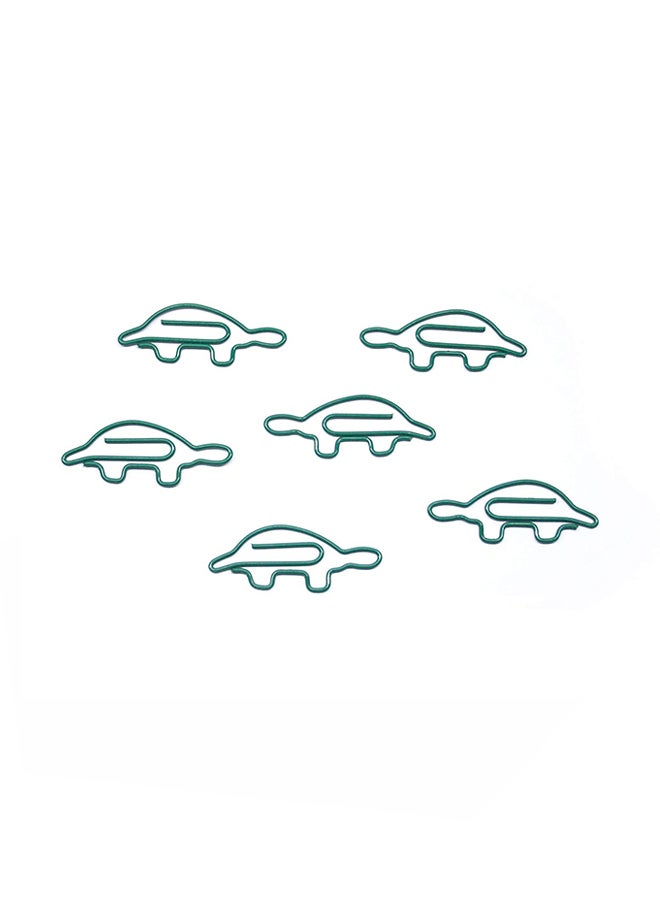Butler in the Home - 100-Piece Turtle Shaped Paper Clip Green - Image 1