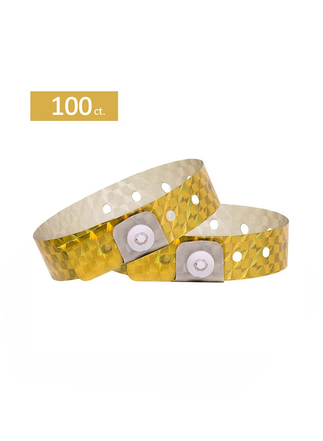 OUCHAN 100-Piece Wristband Yellow - Image 1