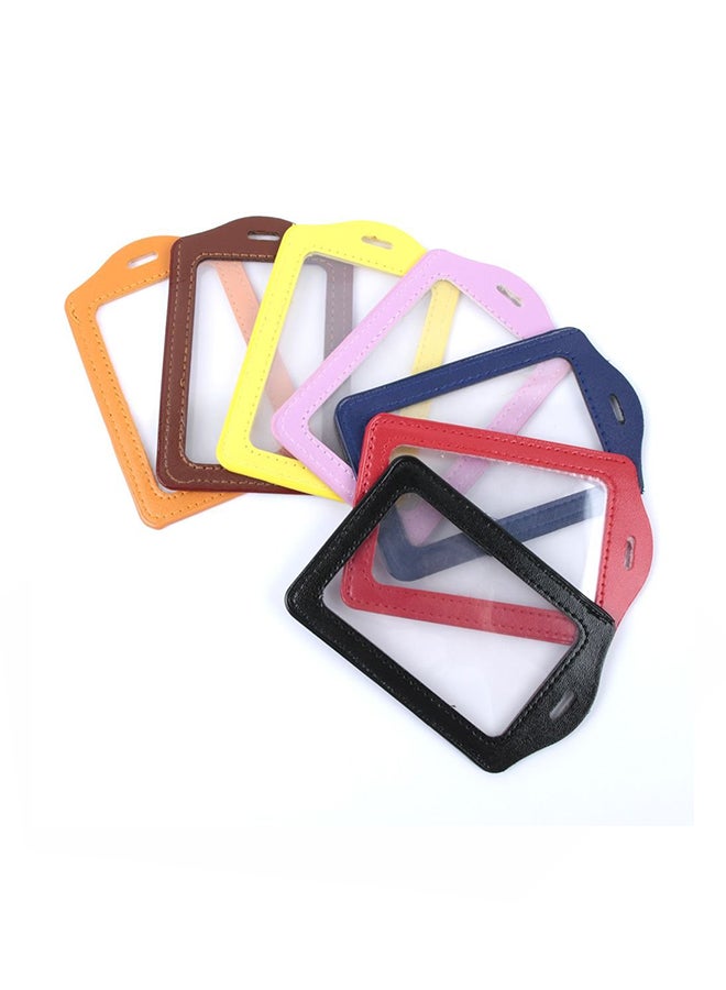 ISKYBOB Set Of 14 Vertical Badge Holder Brown - Image 1