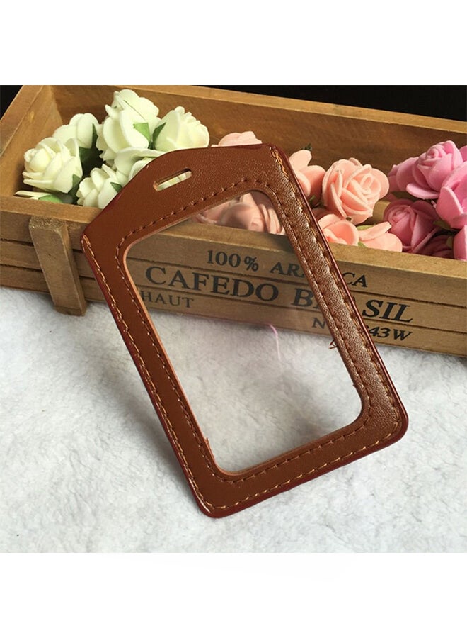 ISKYBOB Set Of 14 Vertical Badge Holder Brown - Image 2